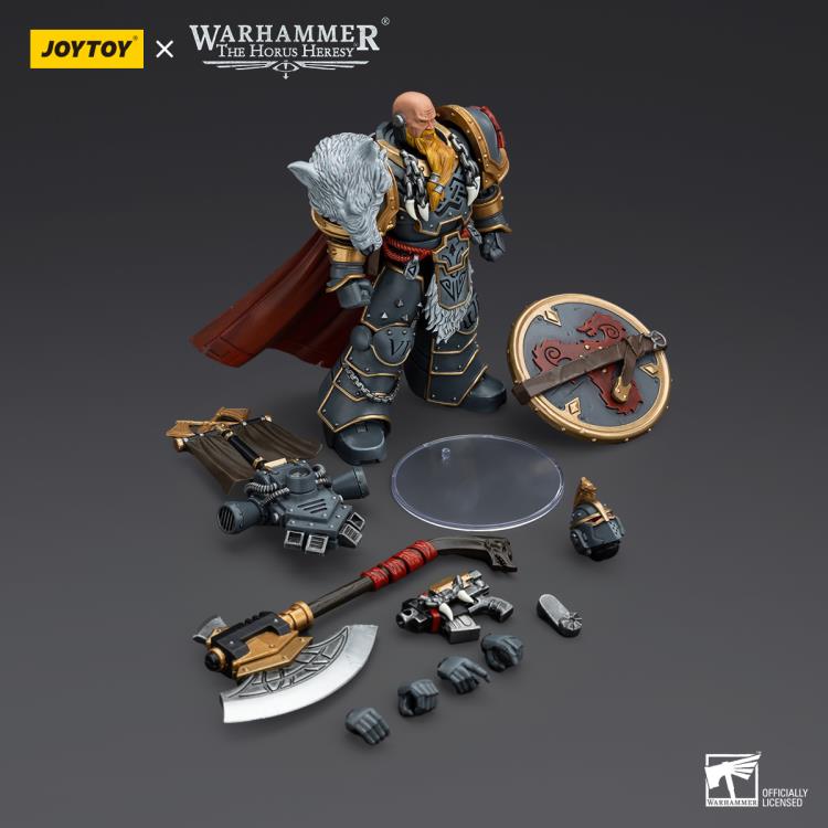 Joytoy 1/18 Warhammer The Horus Heresy Space Wolves Legion Praetor with Power Axe and Combat Shield