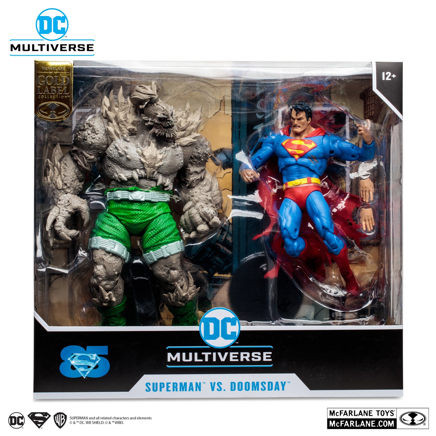 McFarlane Toys DC Multiverse Superman vs Doomsday 2-Pack [Gold Label]