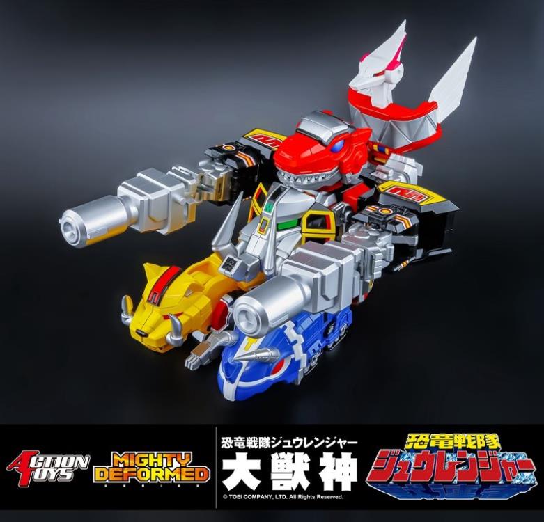 Action Toys Mighty Morphin Power Rangers Dino Megazord Daizyujin Deformed