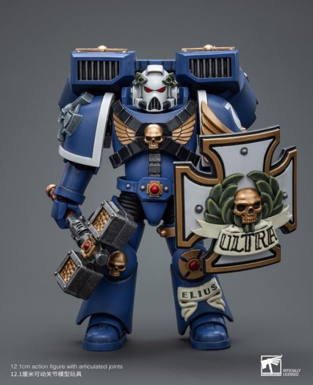 Joytoy 1/18 Warhammer 40K Ultramarines Vanguard Veteran with Thunder hammer and Storm Shield