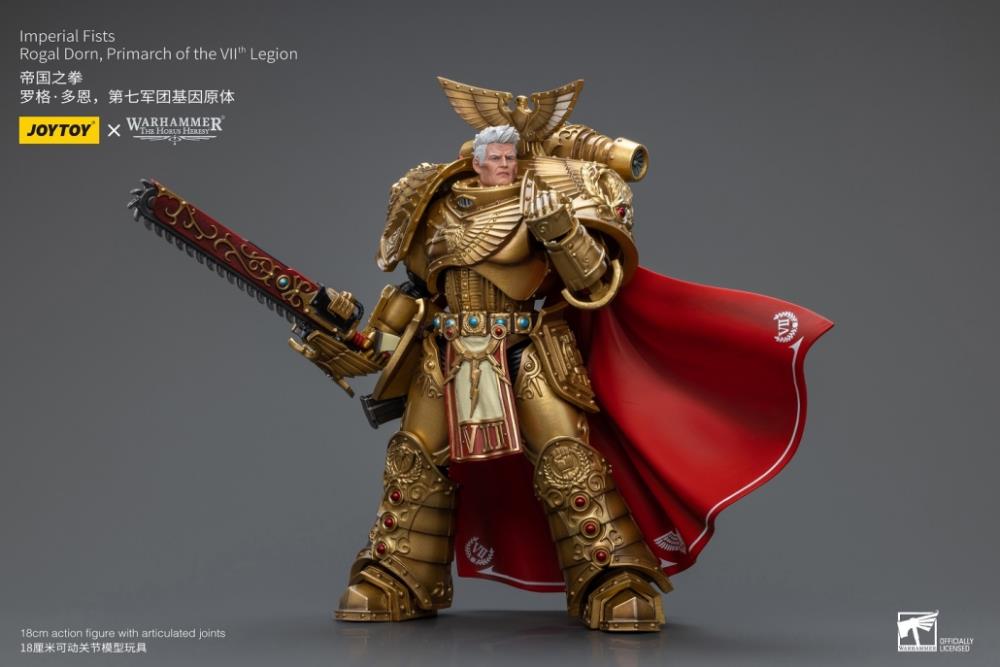 Joytoy 1/18 Warhammer 40k Imperial Fists Rogal Dorn, Primarch of the VIIth Legion