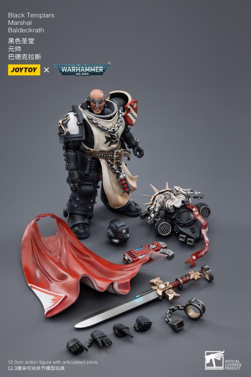 Joytoy 1/18 Warhammer 40K Black Templars Marshal Baldeckrath