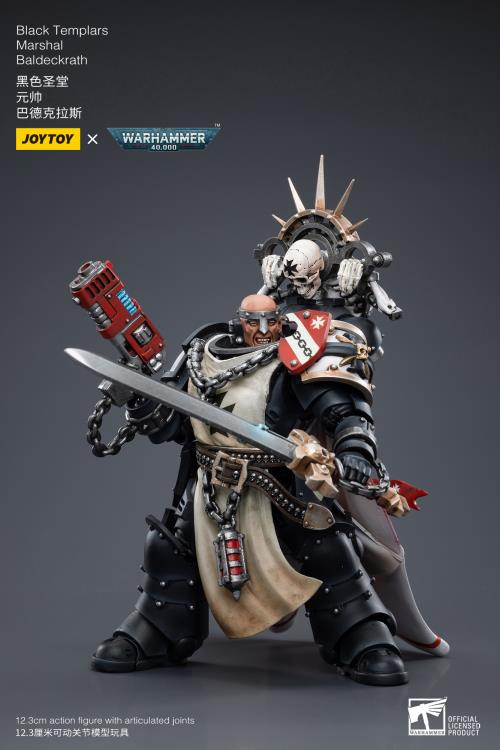 Joytoy 1/18 Warhammer 40K Black Templars Marshal Baldeckrath