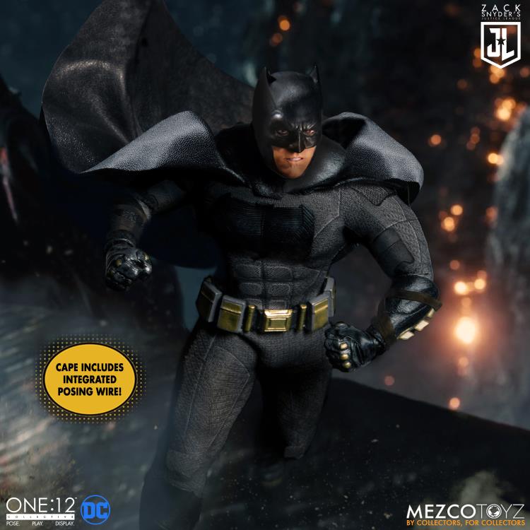 Mezco One:12 Collective DC Zack Snyder's Justice League Batman, Superman and Flash Deluxe Steel Box Set