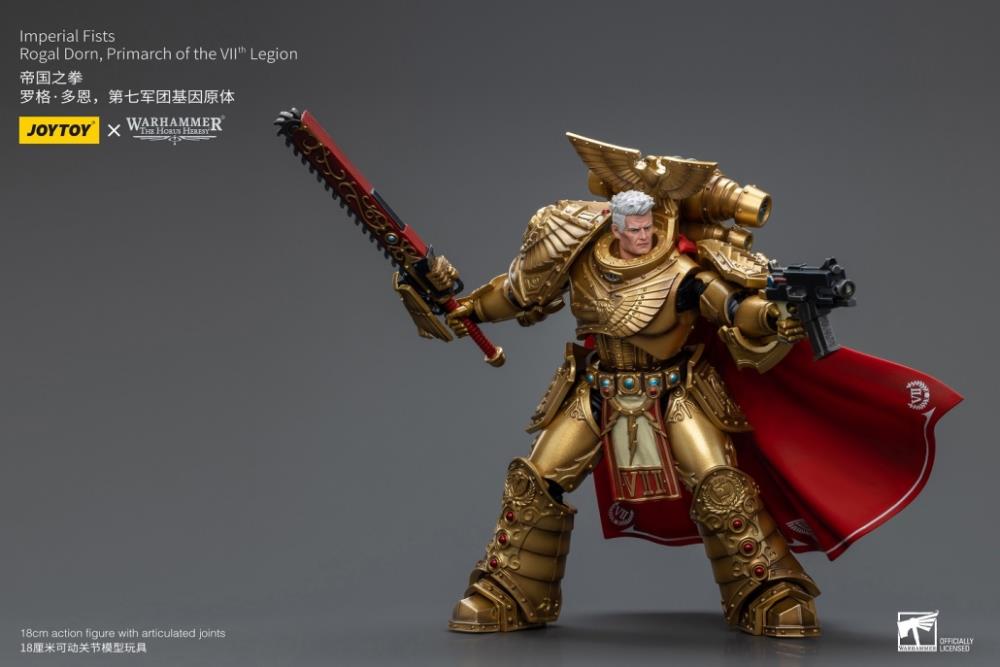 Joytoy 1/18 Warhammer 40k Imperial Fists Rogal Dorn, Primarch of the VIIth Legion