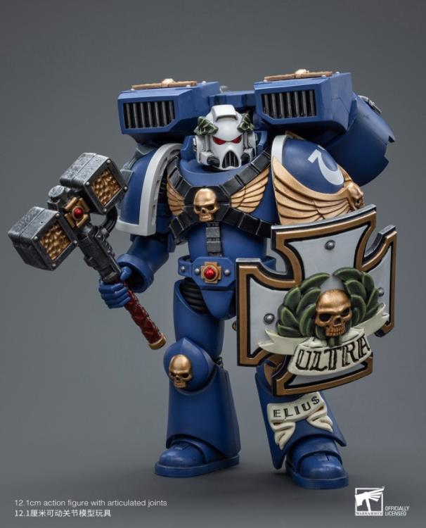 Joytoy 1/18 Warhammer 40K Ultramarines Vanguard Veteran with Thunder hammer and Storm Shield