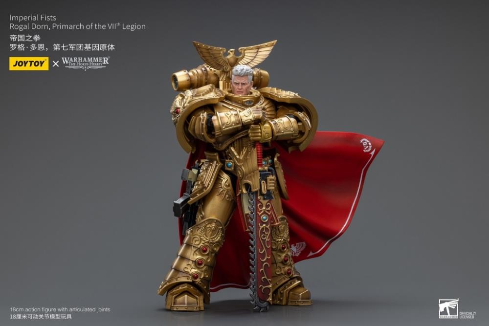 Joytoy 1/18 Warhammer 40k Imperial Fists Rogal Dorn, Primarch of the VIIth Legion