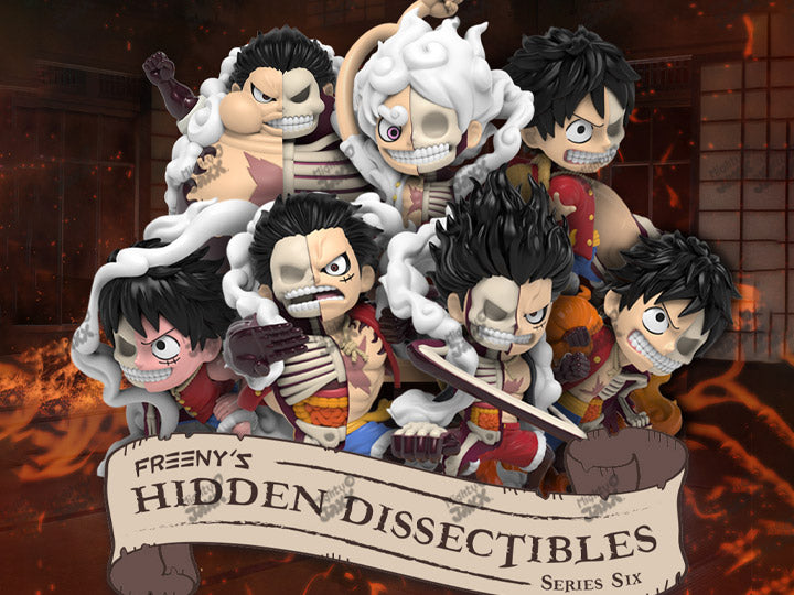 Mighty Jaxx Freeny’s Hidden Dissectibles One Piece - Luffy's Gears Edition [Box of 6]