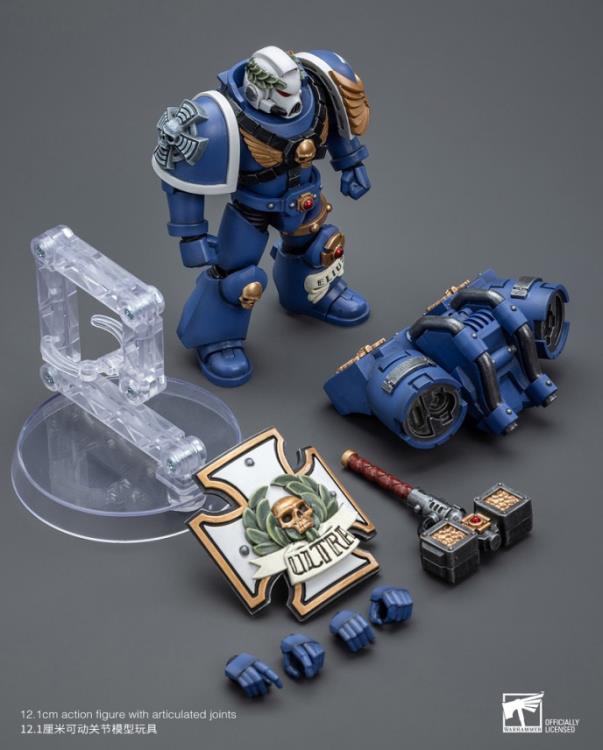 Joytoy 1/18 Warhammer 40K Ultramarines Vanguard Veteran with Thunder hammer and Storm Shield