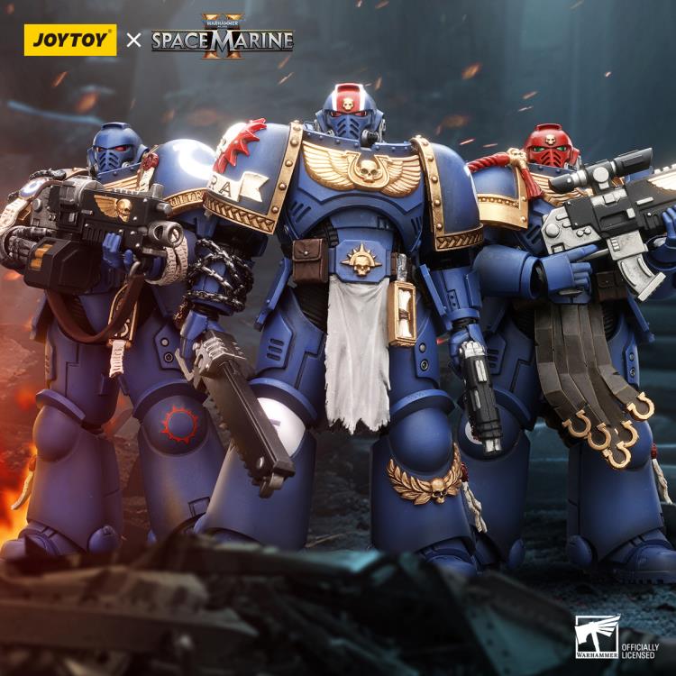 Joytoy 1/18 Warhammer 40k Space Marine 2 Ultramarines - Lieutenant Titus