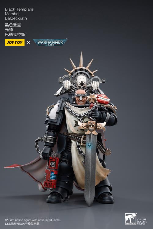 Joytoy 1/18 Warhammer 40K Black Templars Marshal Baldeckrath