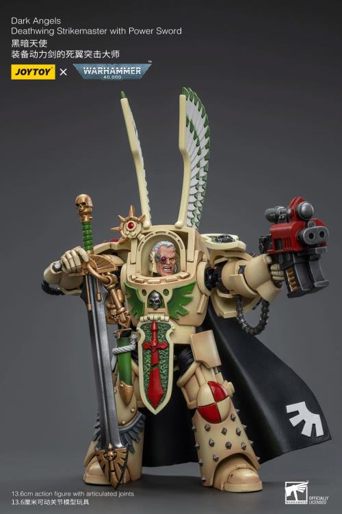 Joytoy 1/18 Warhammer 40k Dark Angels Deathwing Strikemaster with Power Sword