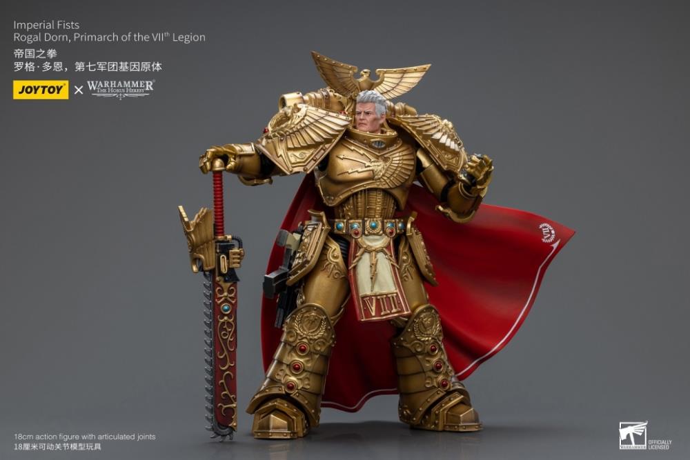 Joytoy 1/18 Warhammer 40k Imperial Fists Rogal Dorn, Primarch of the VIIth Legion