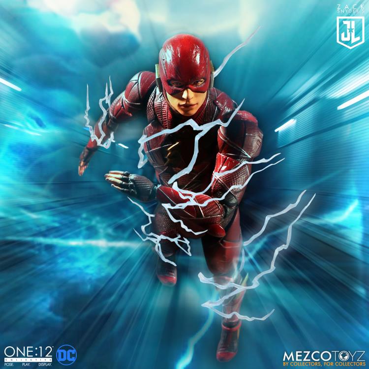 Mezco One:12 Collective DC Zack Snyder's Justice League Batman, Superman and Flash Deluxe Steel Box Set