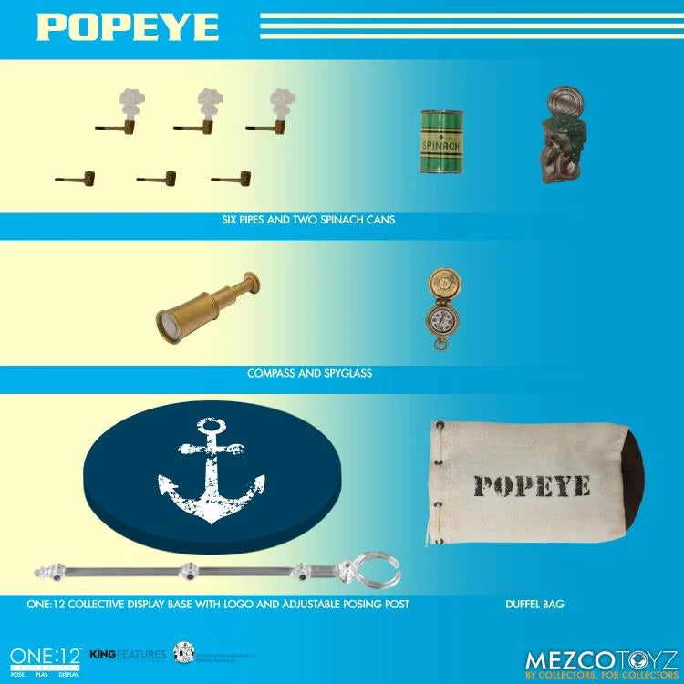 Mezco One:12 Collective Popeye