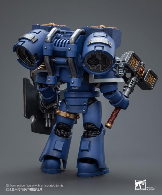 Joytoy 1/18 Warhammer 40K Ultramarines Vanguard Veteran with Thunder hammer and Storm Shield