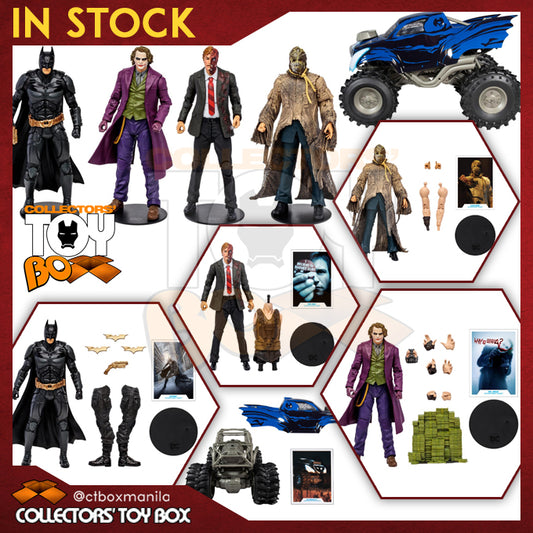 [BUNDLE] McFarlane Toys DC Multiverse The Dark Knight Trilogy Set + Batmobeast