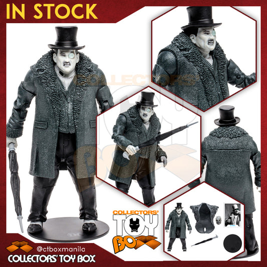 McFarlane Toys DC Multiverse Batman Arkham City Penguin B&W (Solomon Grundy BAF) (Gold Label)