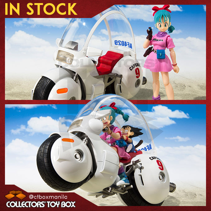 [BUNDLE] SH Figuarts Dragon Ball Bulma with Motorcycle Hoipoi Capsule No 9