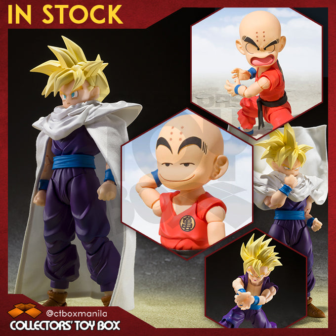 [BUNDLE] SH Figuarts Dragon Ball Z - Super Saiyan Son Gohan (The Fighter Who Surpassed Goku) + Kid Krillin