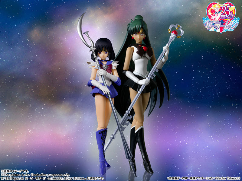 SH Figuarts Pretty Guardian Sailor Moon Sailor Pluto Animation Color Edition [Dented Box]