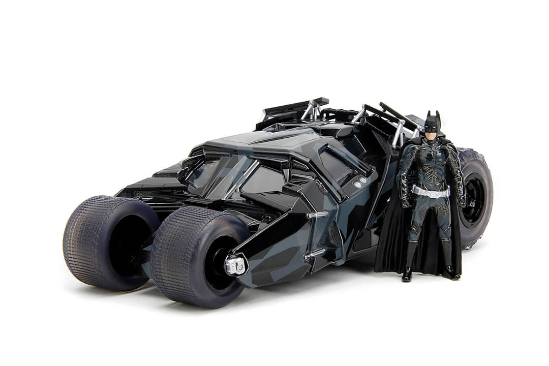 Jada Toys 1/24 DC The Dark Knight 2008 Batmobile with Batman Next Level