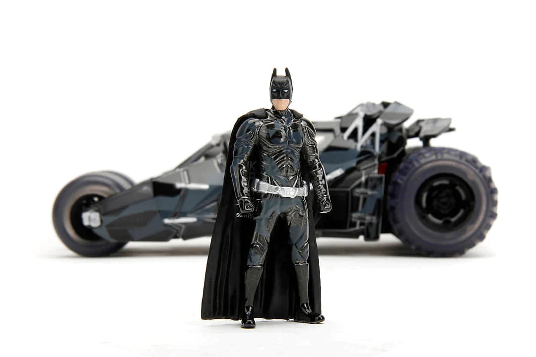 Jada Toys 1/24 DC The Dark Knight 2008 Batmobile with Batman Next Level