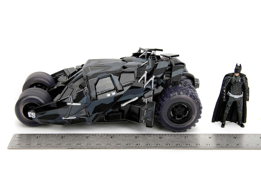 Jada Toys 1/24 DC The Dark Knight 2008 Batmobile with Batman Next Level