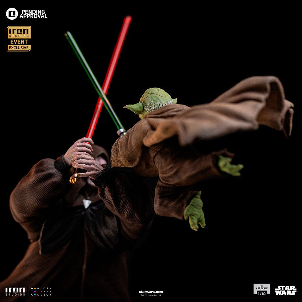 Iron Studios Art Scale 1/10 Star Wars - Yoda vs Emperor Palpatine (CCXP 2024 Exclusive)