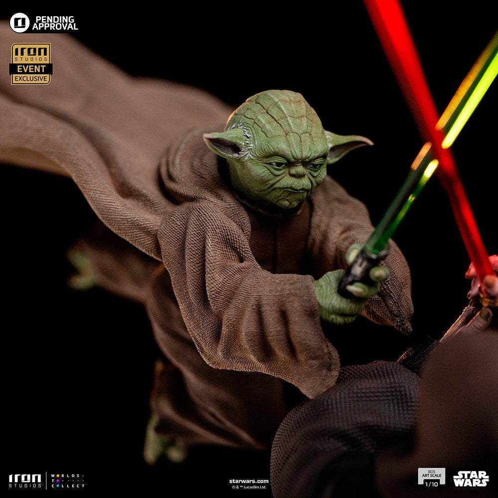 Iron Studios Art Scale 1/10 Star Wars - Yoda vs Emperor Palpatine (CCXP 2024 Exclusive)