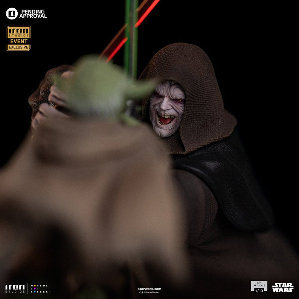 Iron Studios Art Scale 1/10 Star Wars - Yoda vs Emperor Palpatine (CCXP 2024 Exclusive)