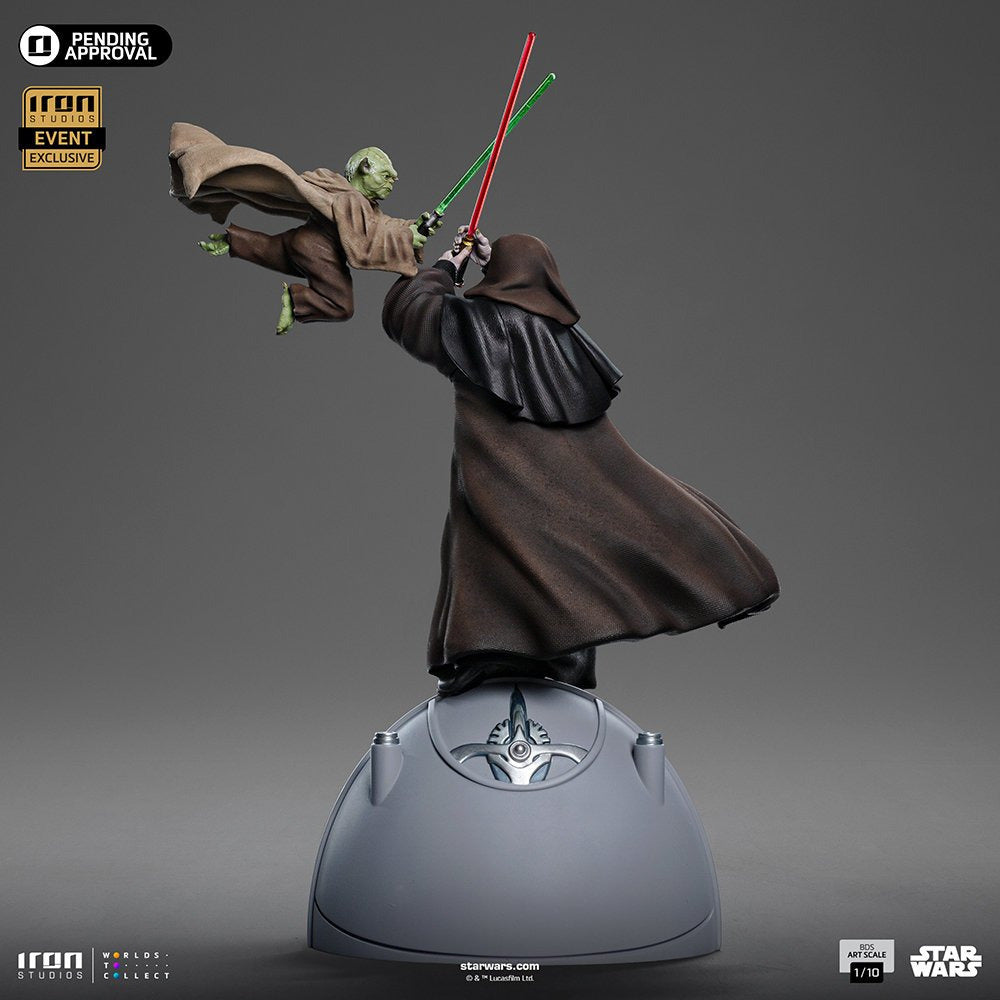 Iron Studios Art Scale 1/10 Star Wars - Yoda vs Emperor Palpatine (CCXP 2024 Exclusive)