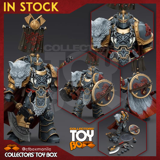 Joytoy 1/18 Warhammer The Horus Heresy Space Wolves Legion Praetor with Power Axe and Combat Shield