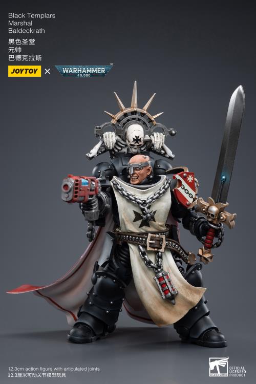 Joytoy 1/18 Warhammer 40K Black Templars Marshal Baldeckrath