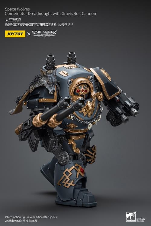 Joytoy 1/18 Warhammer The Horus Heresy Space Wolves Contemptor Dreadnought with Gravis Bolt Cannon