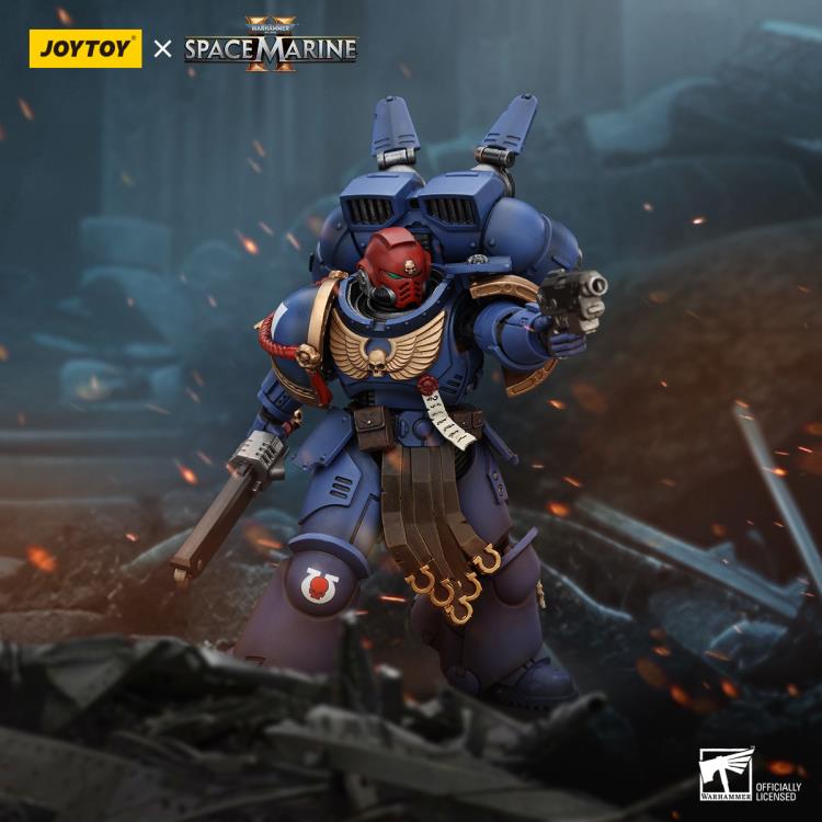 Joytoy 1/18 Warhammer 40K Space Marine 2 Ultramarines - Sergeant Gadriel