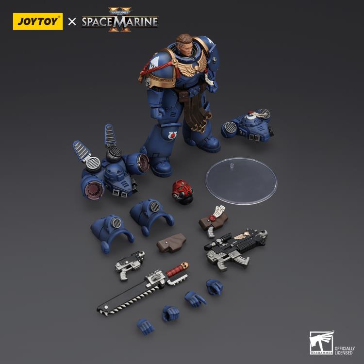 Joytoy 1/18 Warhammer 40K Space Marine 2 Ultramarines - Sergeant Gadriel