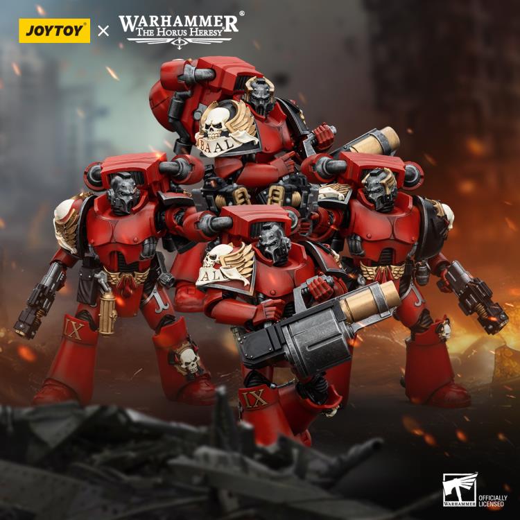 Joytoy 1/18 Warhammer 40k The Horus Heresy Blood Angels Angel's Tears Squad Erelim with Volkite Serpentas