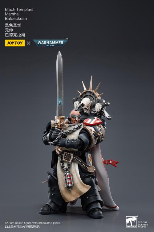 Joytoy 1/18 Warhammer 40K Black Templars Marshal Baldeckrath