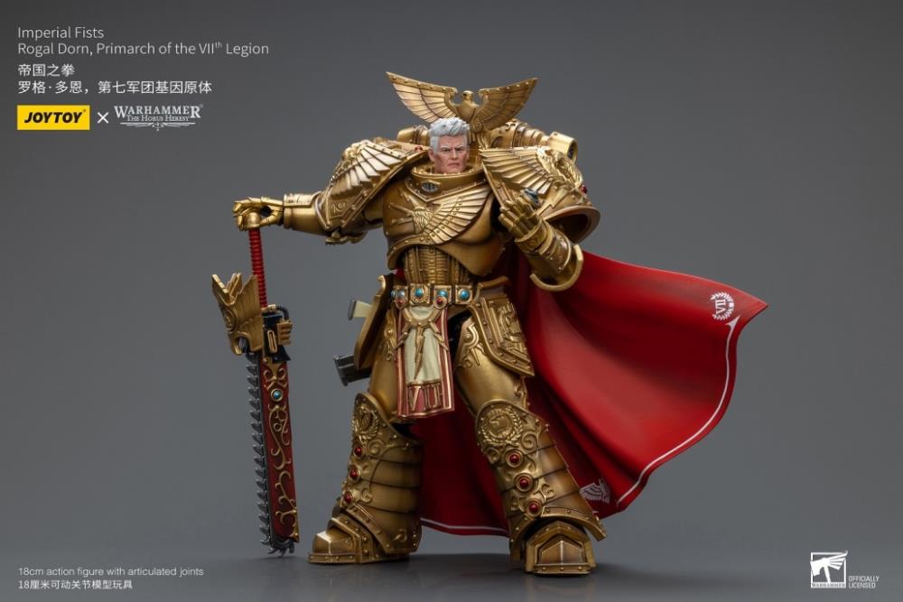 Joytoy 1/18 Warhammer 40k Imperial Fists Rogal Dorn, Primarch of the VIIth Legion