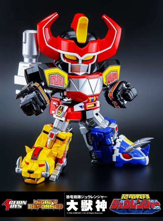 Action Toys Mighty Morphin Power Rangers Dino Megazord Daizyujin Deformed