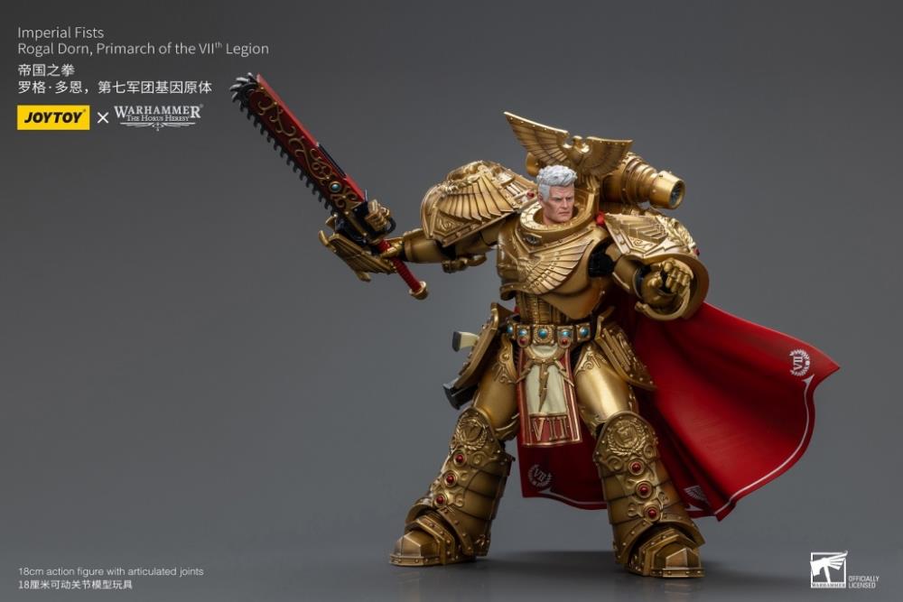 Joytoy 1/18 Warhammer 40k Imperial Fists Rogal Dorn, Primarch of the VIIth Legion