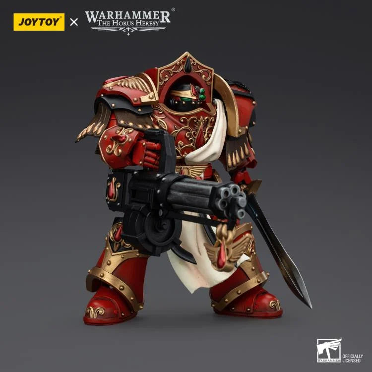 Joytoy 1/18 Warhammer 40k the Horus Heresy Blood Angels Crimson Paladins Squad Crimson Paladin with Iliastus Assault Cannon