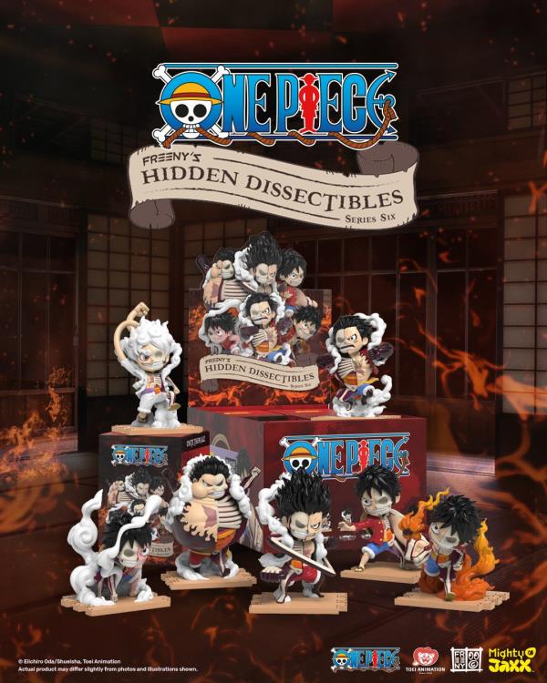 Mighty Jaxx Freeny’s Hidden Dissectibles One Piece - Luffy's Gears Edition [Box of 6]