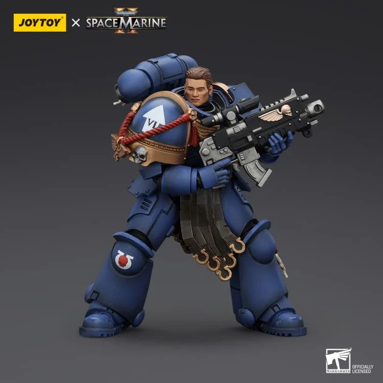 Joytoy 1/18 Warhammer 40K Space Marine 2 Ultramarines - Sergeant Gadriel