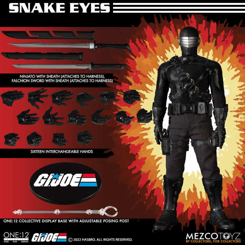 Mezco One:12 Collective GI Joe Snake Eyes Deluxe