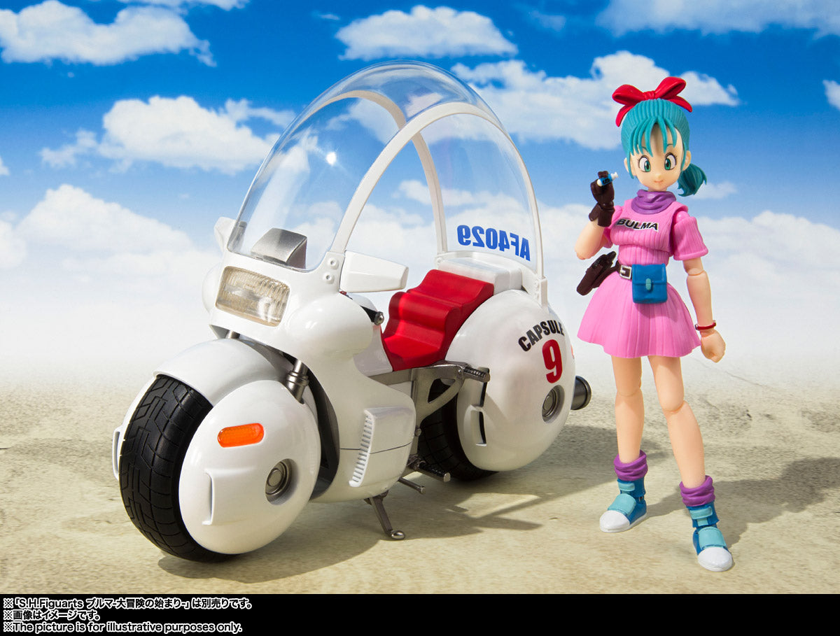 [BUNDLE] SH Figuarts Dragon Ball Bulma with Motorcycle Hoipoi Capsule No 9