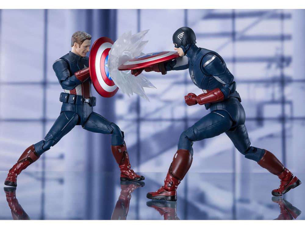 SH Figuarts Marvel Avengers Endgame Captain America vs Captain America