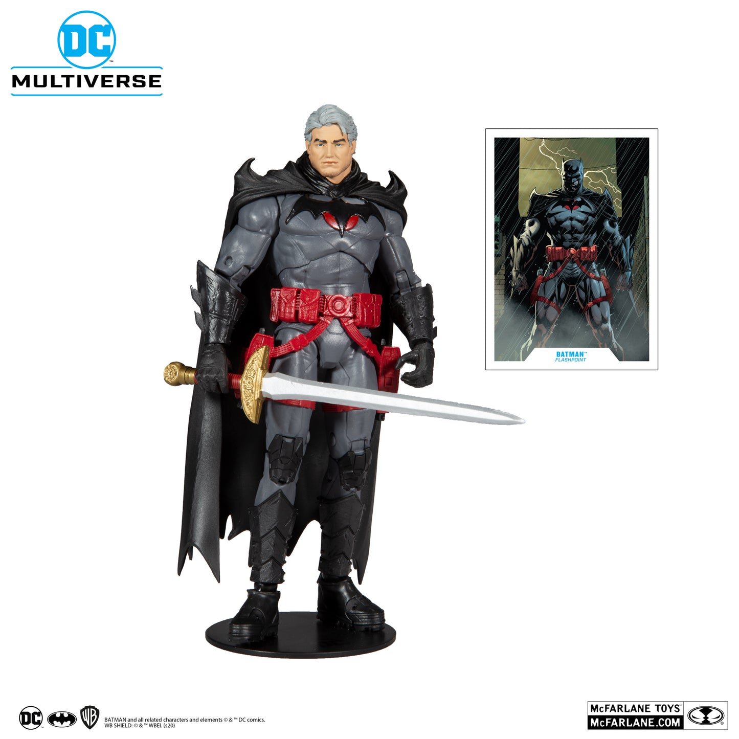 [BUNDLE] 2GoodCo 1/12 The Bat Secret Base Armoury + McFarlane Toys DC Multiverse Flashpoint Batman Thomas Wayne Unmasked