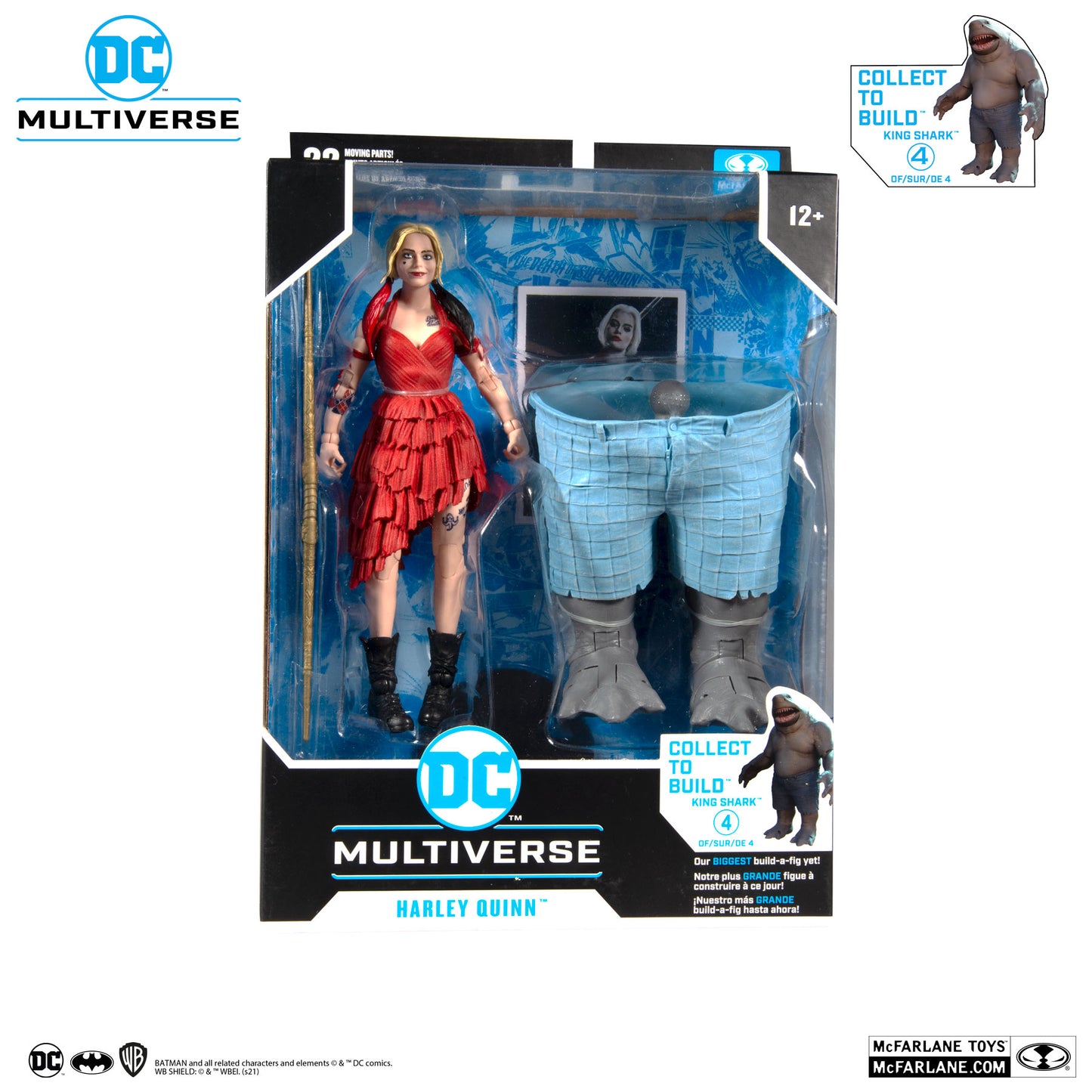 McFarlane Toys DC Multiverse The Suicide Squad (Collect to Build: King Shark) [Set of 4]